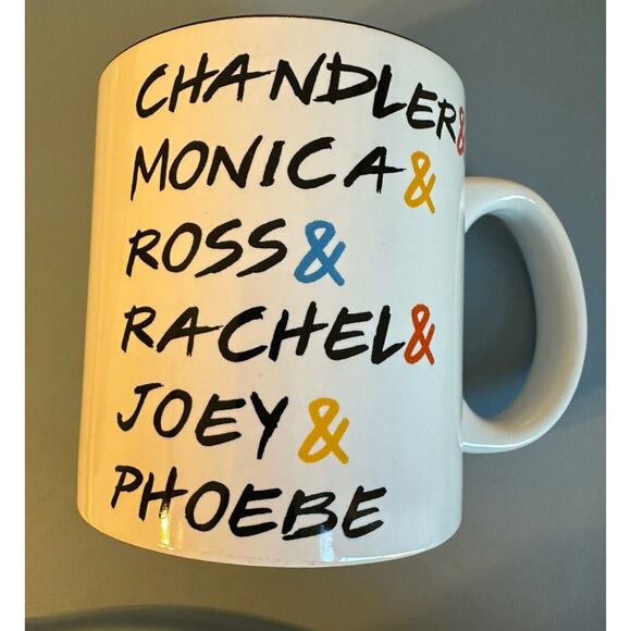Friends TV‎ Series 20 oz Mug Chandler Monica Ross Rachel Joey Phoebe - Picture 1 of 7